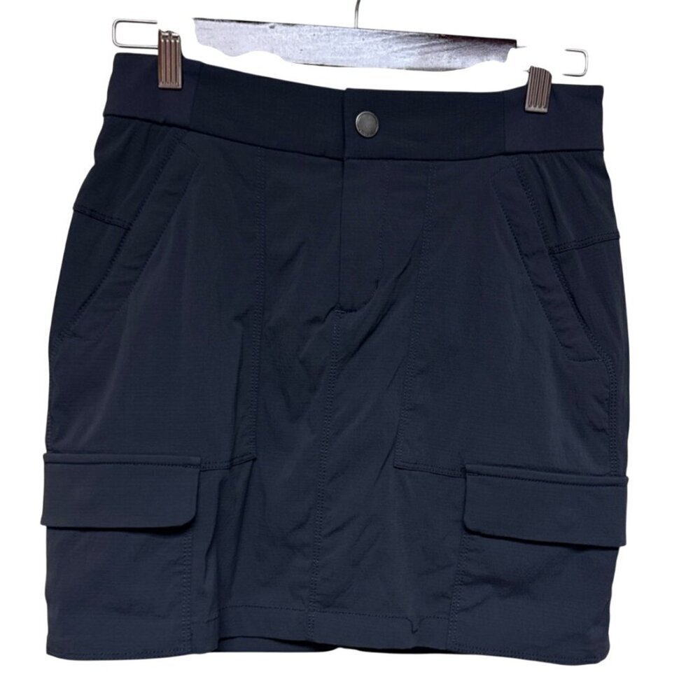 Athleta Women's Trekkie Skort Skirt Grey Cargo Athletic Athleisure Wear Size 2